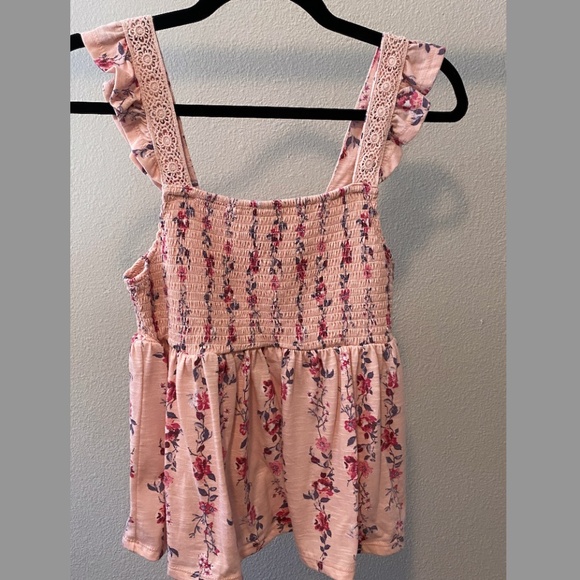 Coco + Jaimeson Floral Print Peplum Top - Picture 1 of 2